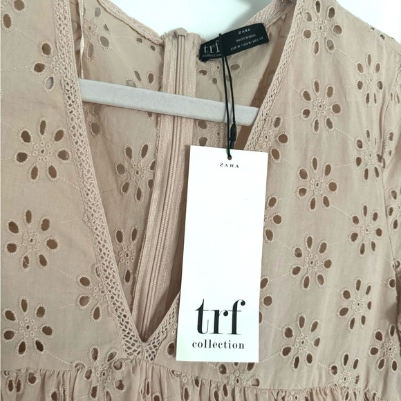 NWT Zara Eyelet Babydoll Romper - Picture 4 of 5